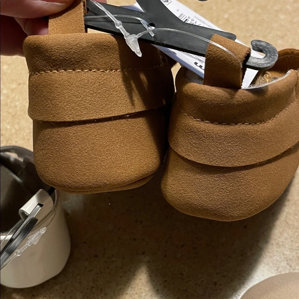 Child of Mine Baby Shoe Trio - White, Tan, and Brown